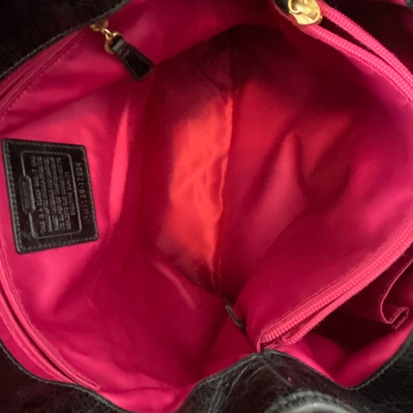 Coach Poppy 17924 Camelia Leather Pushlock Tote - Picture 10 of 15